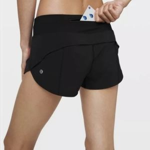 Lululemon Run Speed Up Shorts 8 Black 1st Release